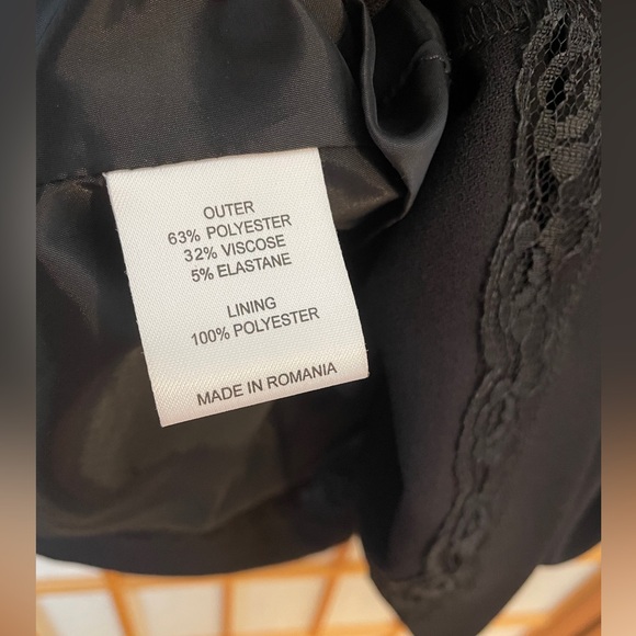 L.K.Bennett Black Davina Cap Sleeve Sheath Dress Size 2 - Picture 10 of 16